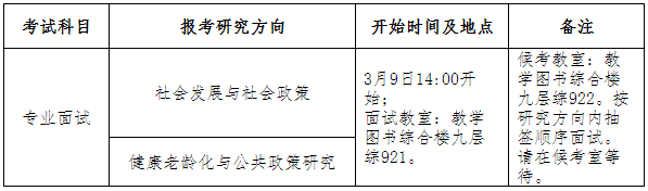 中国政法大学2026年社会学院博士研究生综合考试工作安排