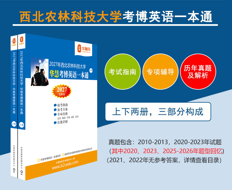 华慧2027年西北农林科技大学考博英语真题/词汇10000/阅读220篇