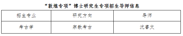 北京大学考古文博学院2025年申请考核制博士研究生招生说明