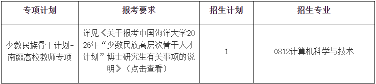 中国海洋大学2026年博士研究生报名通知(专项计划·第二批次)