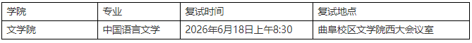 曲阜师范大学2026年博士研究生招生入学考试复试人员名单(四)