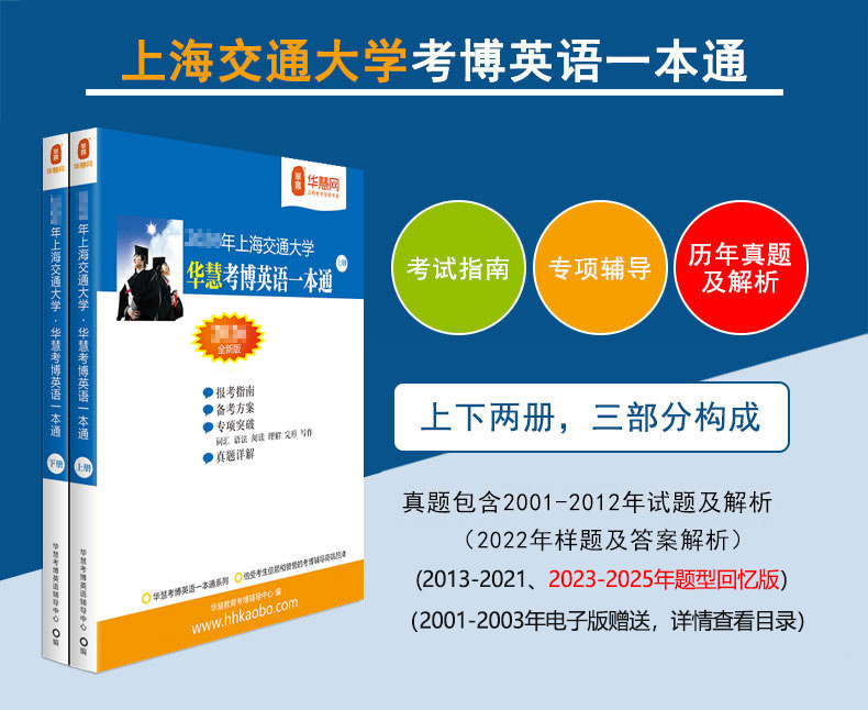 华慧2027年上海交通大学华慧考博英语一本通01-25上交大真题题型回忆