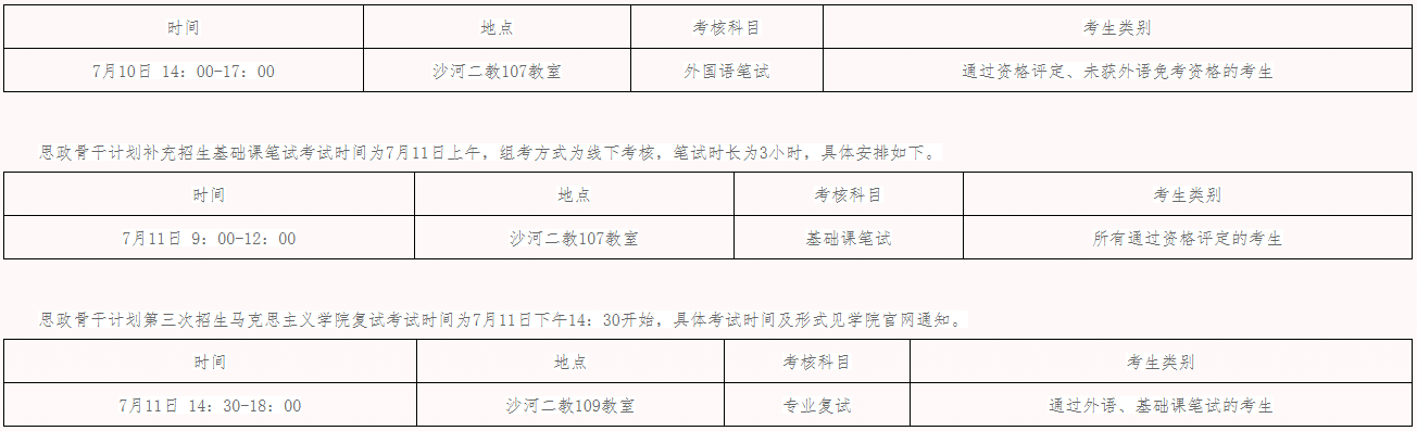 中央财经大学关于公布2026年思政骨干计划第三次招生相关事宜的通知